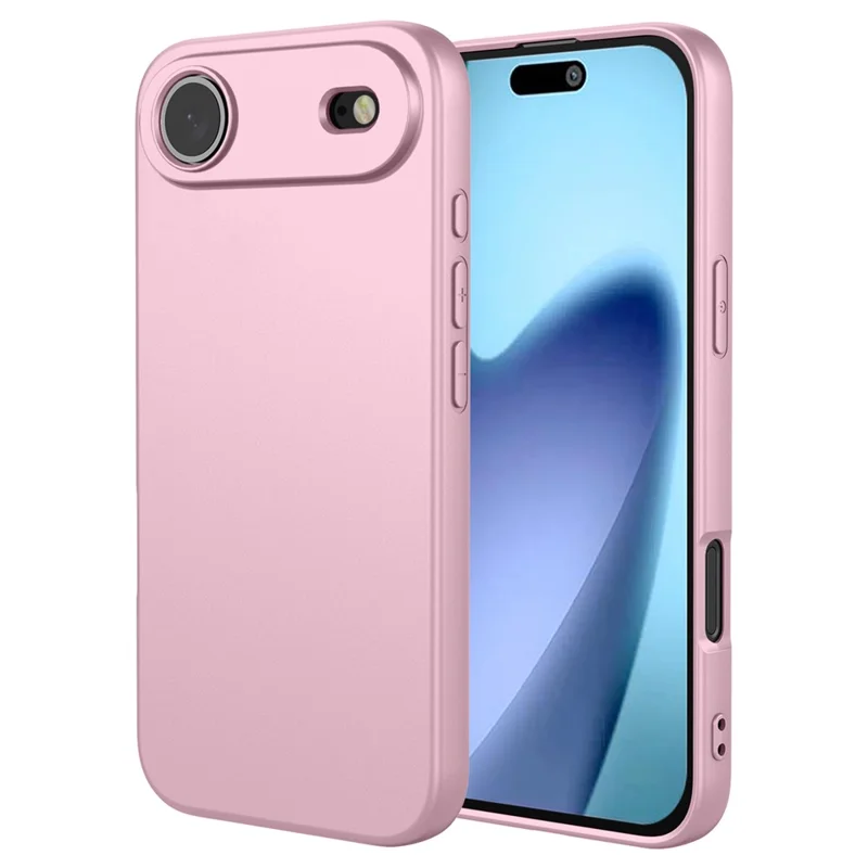 Capa Protetora de Silicone Líquido para iPhone - Sensação Suave de TPU - Rosa