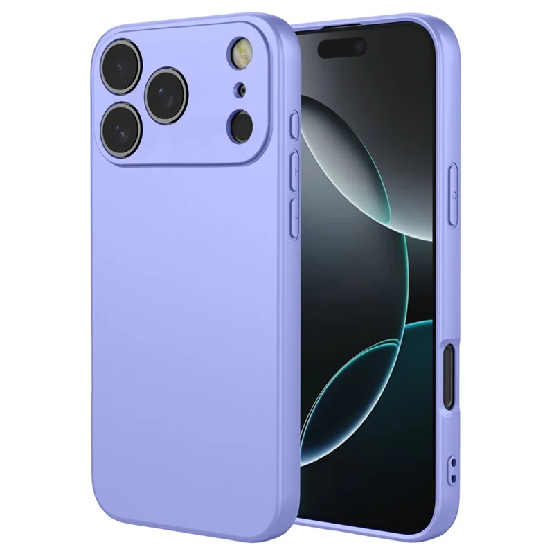 For iPhone 17 Pro Max Case Liquid Silicone Feel Soft TPU Protective Phone Cover - Purple