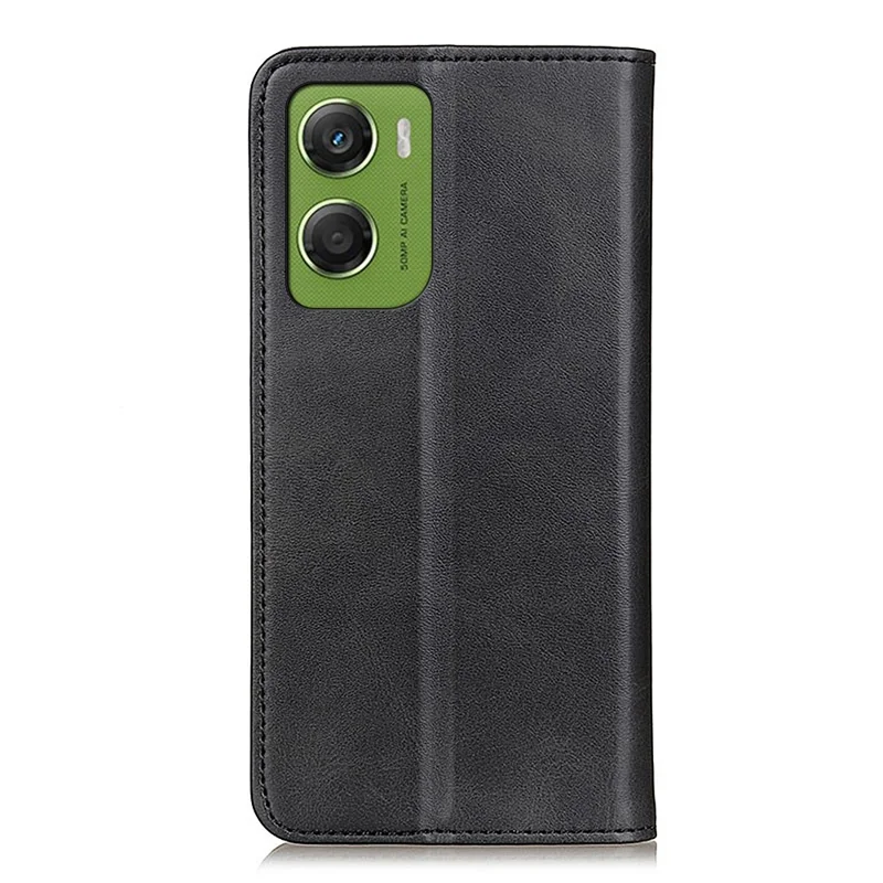 Per Motorola Moto G06 4G Case Split Leather Flip Wallet Phone Cover - Nero