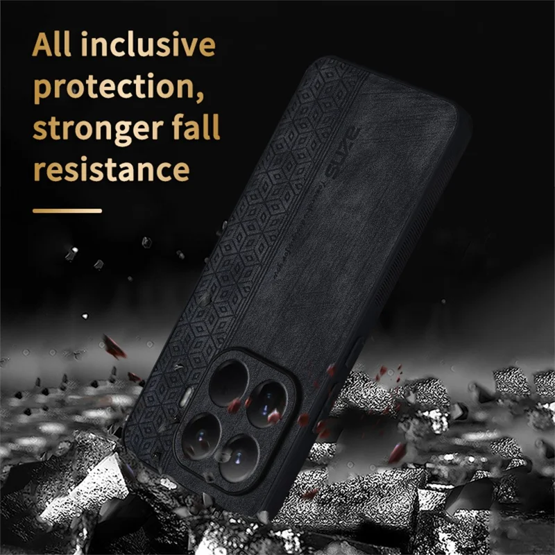 AZNS Para Xiaomi 15T Pro Funda Protectora Cubierta de Cuero PU TPU Carcasa de Teléfono - Marrón