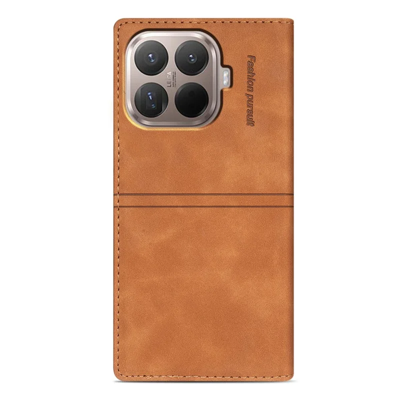 Xiaomi 15T Pro Magnetische Schließung Leder Handyhülle - Braun