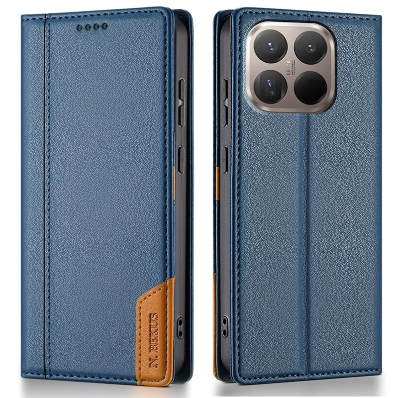 N.BEKUS P3 Funda para Xiaomi 15T Cartera con Bloqueo RFID Soporte Piel de PU Tapa Flip - Azul