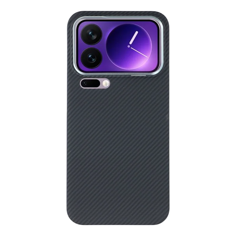 Capa Magnética Xiaomi 17 Pro Aramid Fiber 600D Textura Fina Estrutura de Lente de Metal - Preto