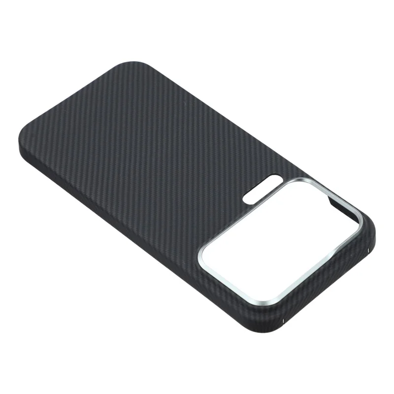 Capa Magnética Xiaomi 17 Pro Aramid Fiber 600D Textura Fina Estrutura de Lente de Metal - Preto