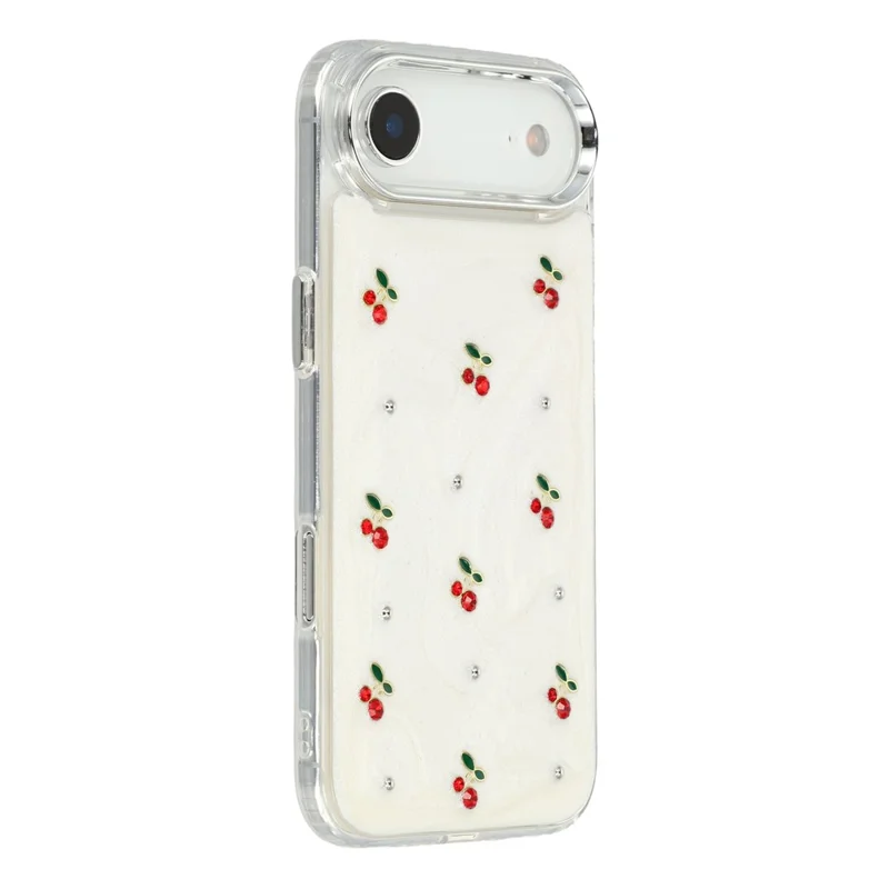 For iPhone Air  Case 3D Epoxy Cherry Design Soft TPU Back Cover