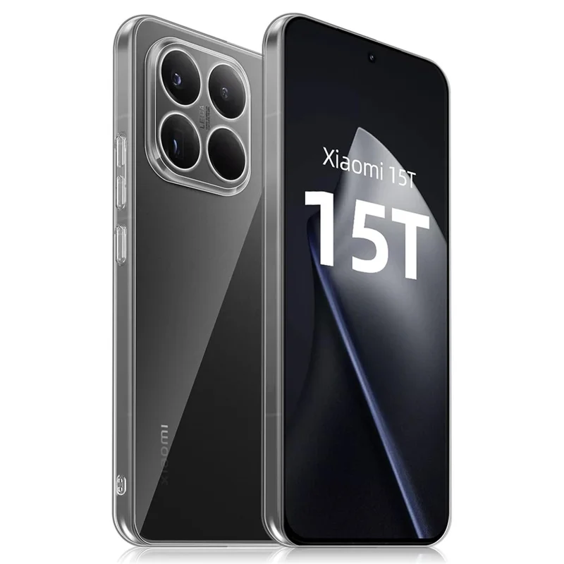 Capa Anti-Impressões Digitais Crystal Clear TPU para Xiaomi 15T