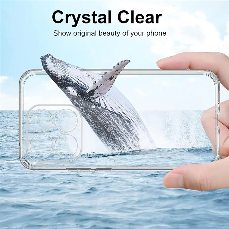 For Xiaomi 15T Clear TPU Anti-Scratch Phone Case + 2.5D Arc Edge Screen Protector