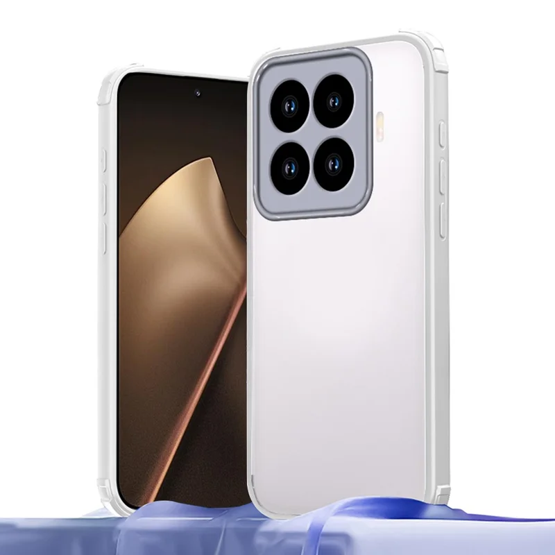 Xiaomi 15T Pro Hülle Verstärkte Ecken Stoßfest TPU + Acryl Handyhülle - Weiß