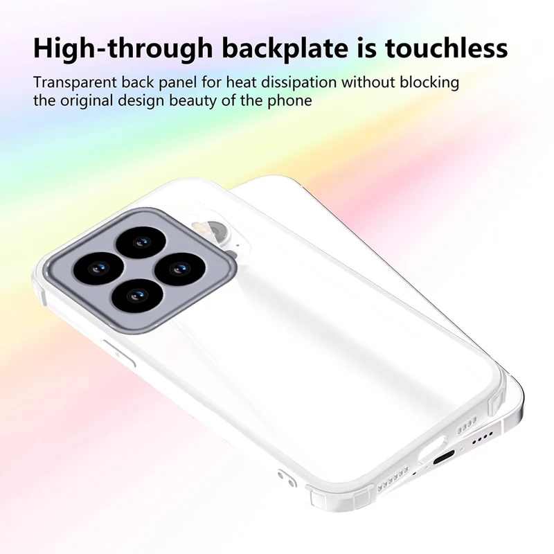 Xiaomi 15T Pro Hülle Verstärkte Ecken Stoßfest TPU + Acryl Handyhülle - Weiß