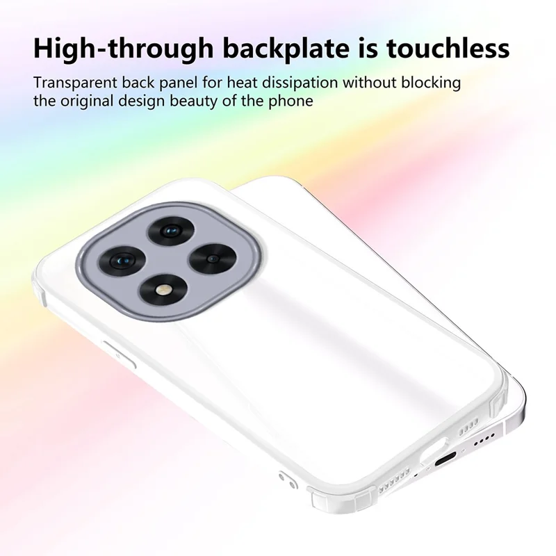 Funda de teléfono para Xiaomi Redmi Note 14 Pro 5G / Note 14 Pro+ 5G / Poco X7 5G Reforzada en las esquinas Carcasa resistente a golpes de TPU + acrílico - Blanco