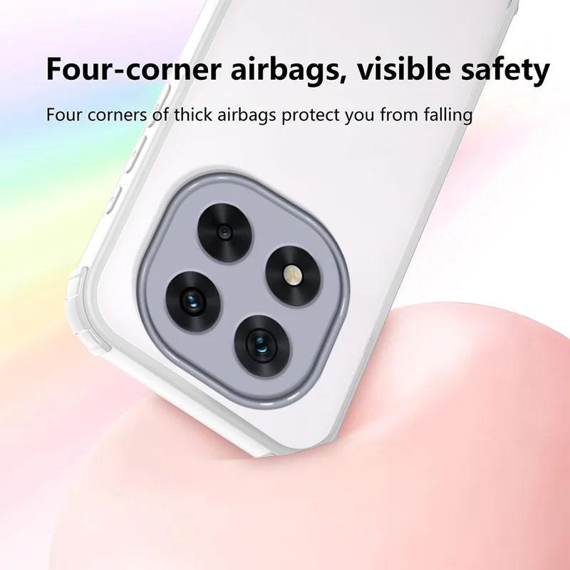 Funda de teléfono para Xiaomi Redmi Note 14 Pro 5G / Note 14 Pro+ 5G / Poco X7 5G Reforzada en las esquinas Carcasa resistente a golpes de TPU + acrílico - Blanco