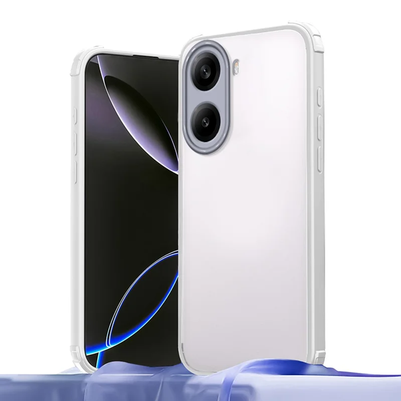 Voor Xiaomi Redmi Turbo 4 5G / Poco X7 Pro 5G Hoesje Versterkte Hoek Stootvaste TPU + Acryl Telefoonhoes - Wit