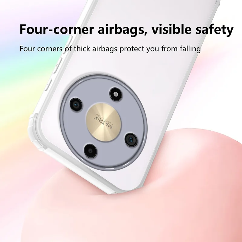 Чехол для телефона For Honor X9d 5G / X70 5G, усиленные углы, ударопрочный TPU + акриловая крышка - белый