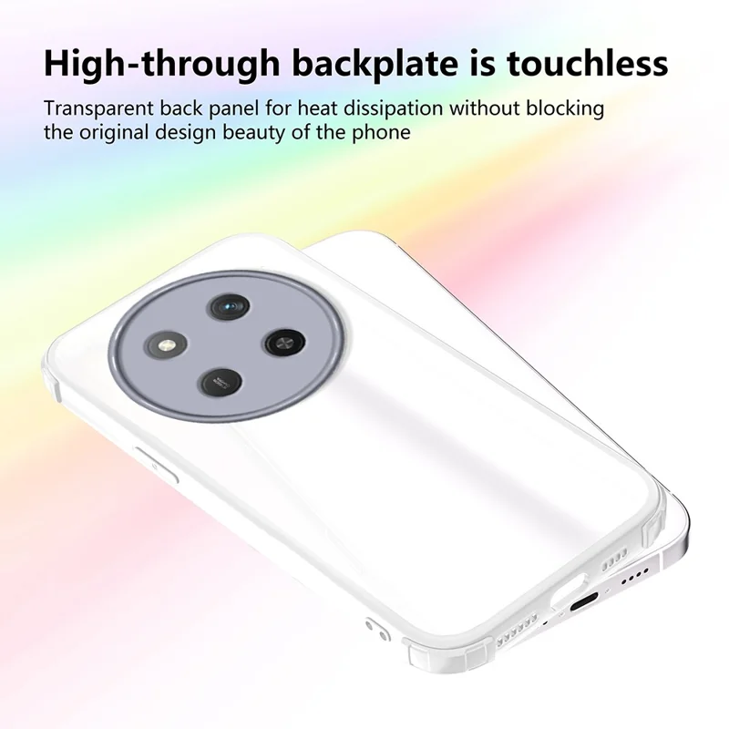 Чехол для телефона для Honor X9c 5G / X60 Pro 5G / Magic7 Lite 5G, усиленные углы, ударопрочный TPU + акриловая крышка - белый