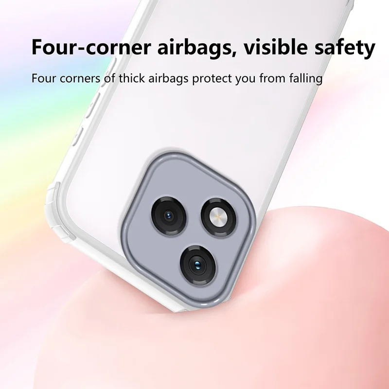 Для чести 400 Lite 5G Чехол Усиленный угол Противоударный TPU + Акриловый чехол для телефона - Белый