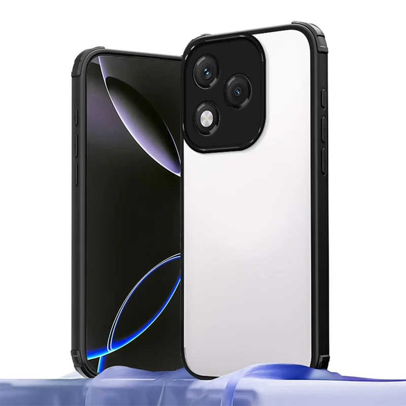 حالة هونر 400 لايت 5G حافظة هاتف مقاومة للصدمات مع زوايا مدعمة من مادة TPU وأكريليك - أسود