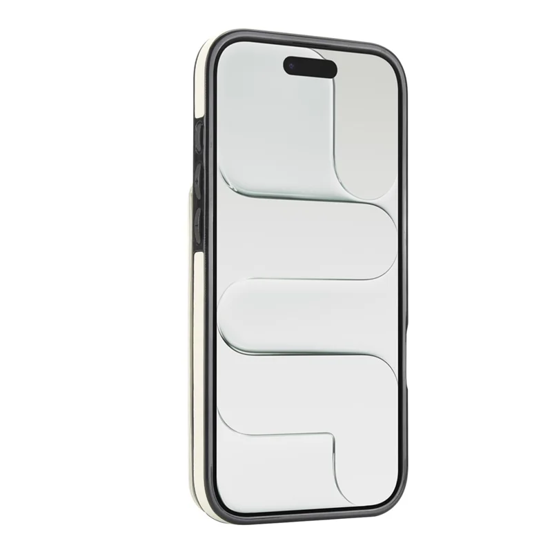 Per iPhone Air Case Cerniera RFID Blocking Retro Pelle + Custodia per Telefono TPU con Supporto - Bianco