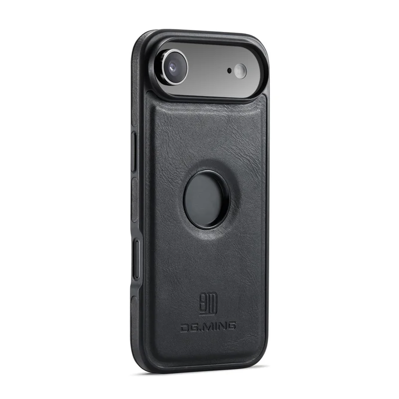 DG.MING M5 Series For iPhone Air Case Detachable Magnetic Leather Phone Cover with Card Slots - Black