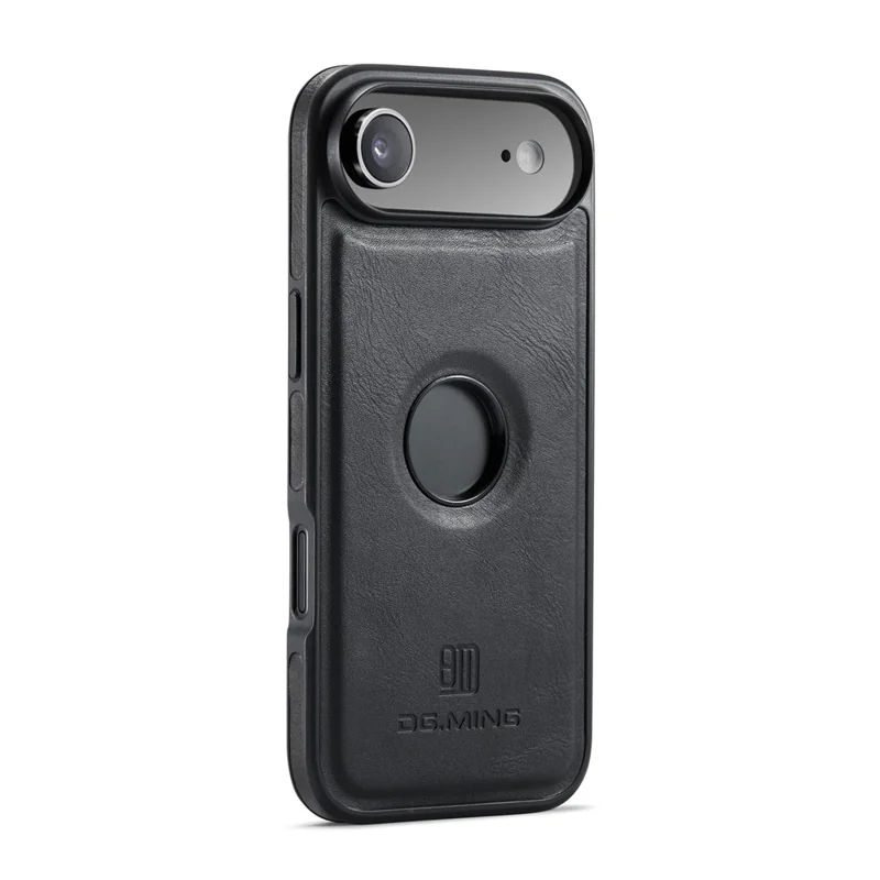 DG.MING M6 Series For iPhone Air Case Magnetic Wallet PU + PC + TPU Phone Cover - Black