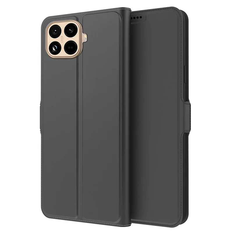 Xiaomi 15T Pro Hülle Stoßfest TPU Innenschale Leder Handyhülle Kartenfach - Schwarz