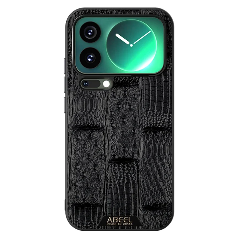 ABEEL For Xiaomi 17 Pro Max Magnetic Case Beast Texture Micro-Embossing Back Cover - Black