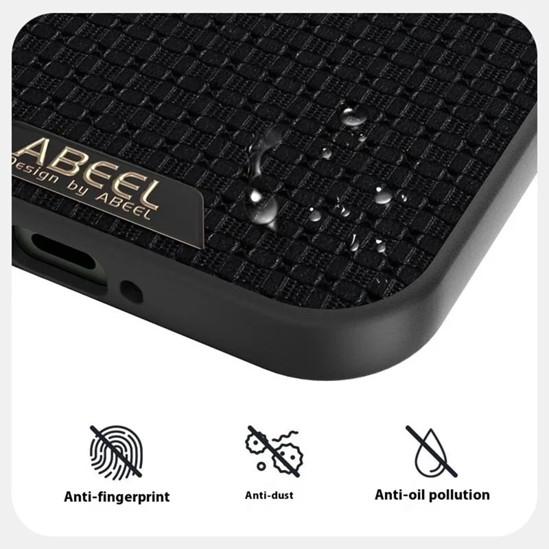 ABEEL For Xiaomi 17 Pro Max Magnetic Case Textured Micro-Embossing Back Cover - Black