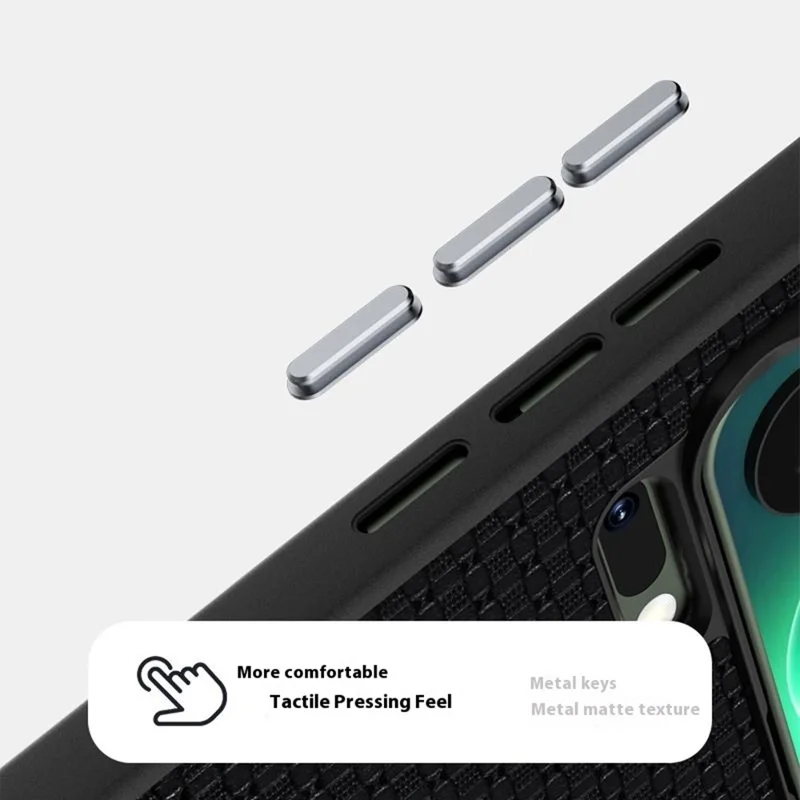 ABEEL For Xiaomi 17 Pro Max Magnetic Case Textured Micro-Embossing Back Cover - Black