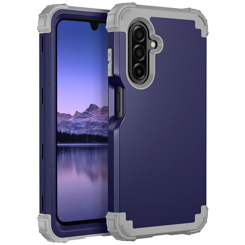 Voor Samsung Galaxy A17 5G / 4G hoesje Stootbestendig PC + TPU telefoon achterkant - Marineblauw