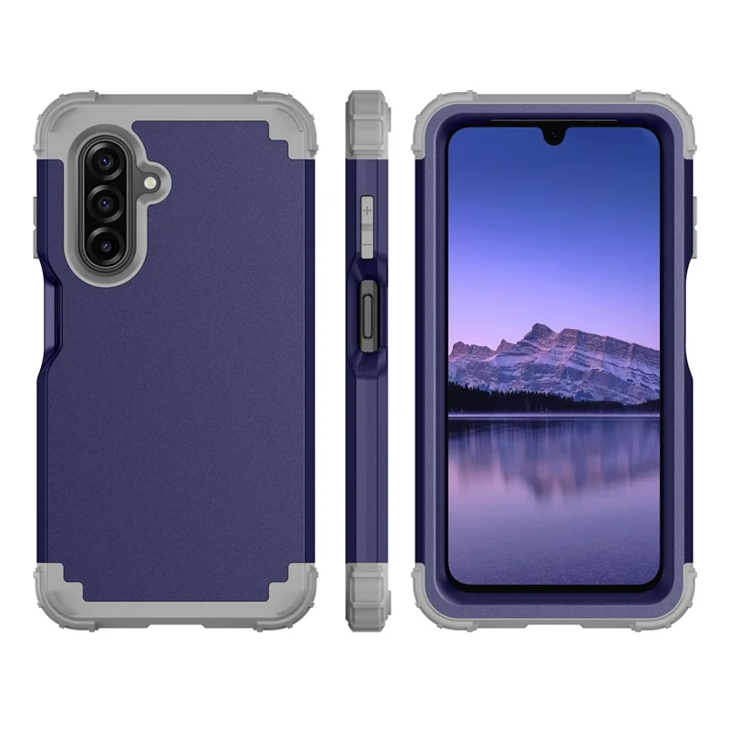 Voor Samsung Galaxy A17 5G / 4G hoesje Stootbestendig PC + TPU telefoon achterkant - Marineblauw