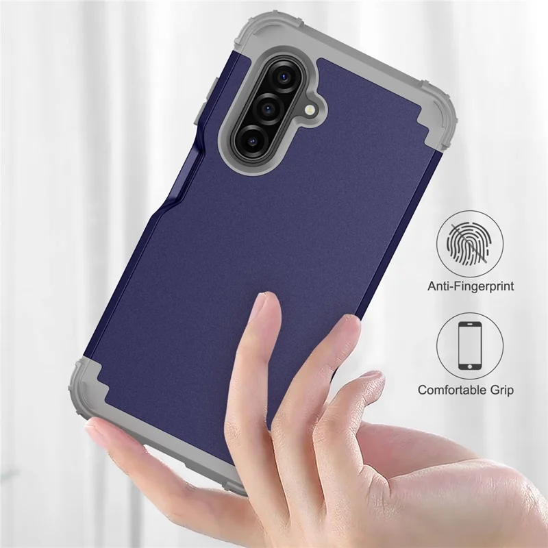 Voor Samsung Galaxy A17 5G / 4G hoesje Stootbestendig PC + TPU telefoon achterkant - Marineblauw