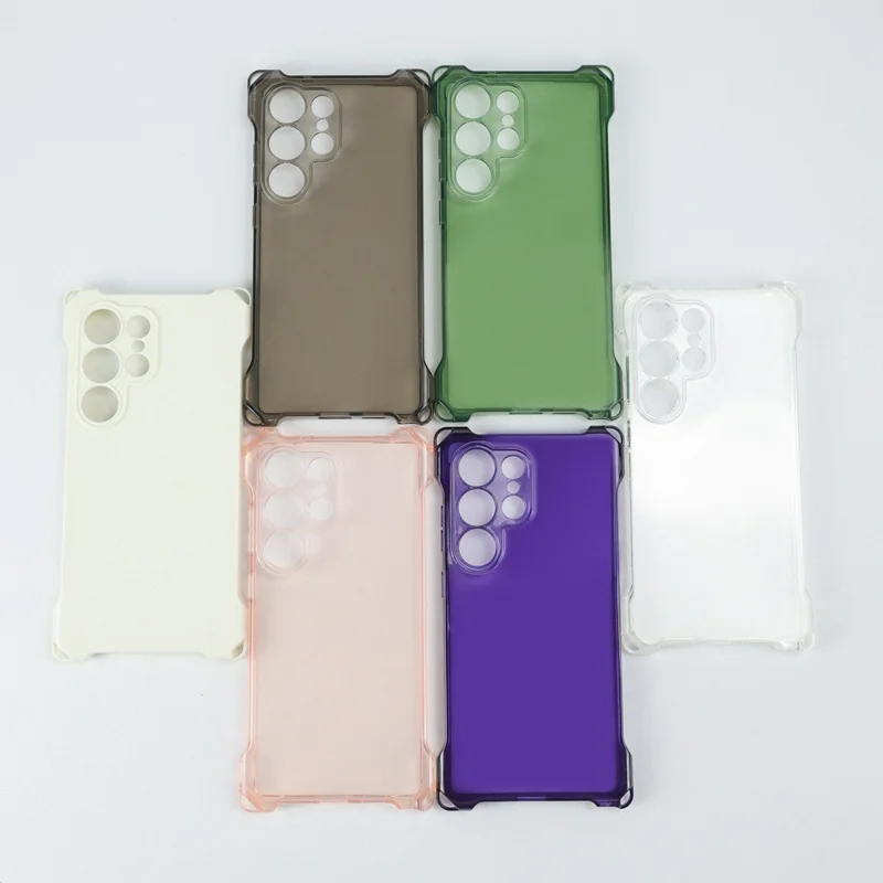 Acquisto all'ingrosso per Samsung Galaxy S24 Ultra Case Four Corner Anti Drop 1.5mm TPU Phone Back Cover - Bianco