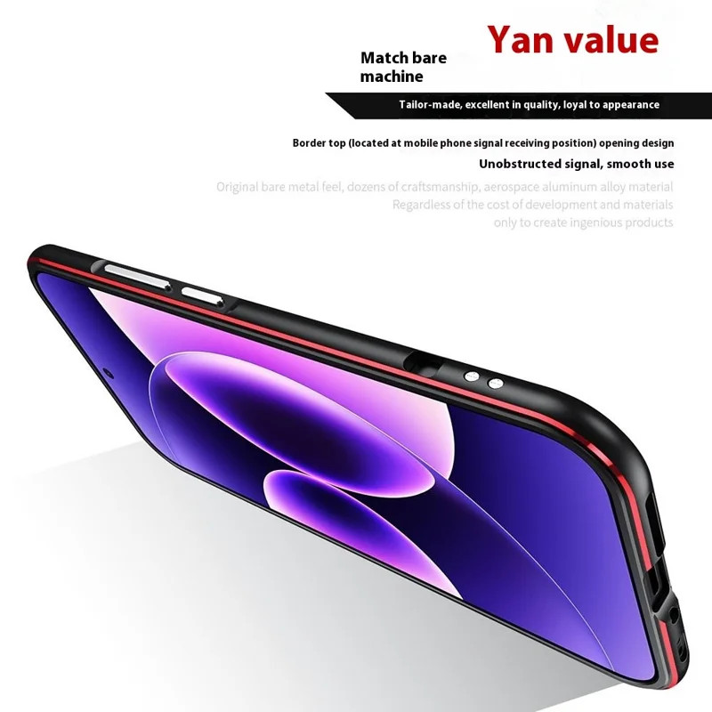 For Xiaomi 17 Pro Bumper Case Lens Protector Dual Color Metal Frame Phone Cover with Screw Lock - Black / Silver