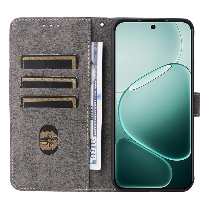 PU Leather Case for Oppo A6 Pro 4G / A6 Pro 5G / F31 5G Stand Wallet RFID Blocking Phone Cover with Strap - Blue