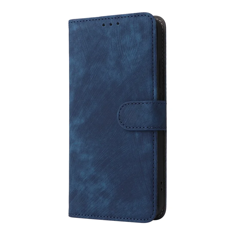 PU Leather Case for Oppo A6 Pro 4G / A6 Pro 5G / F31 5G Stand Wallet RFID Blocking Phone Cover with Strap - Blue