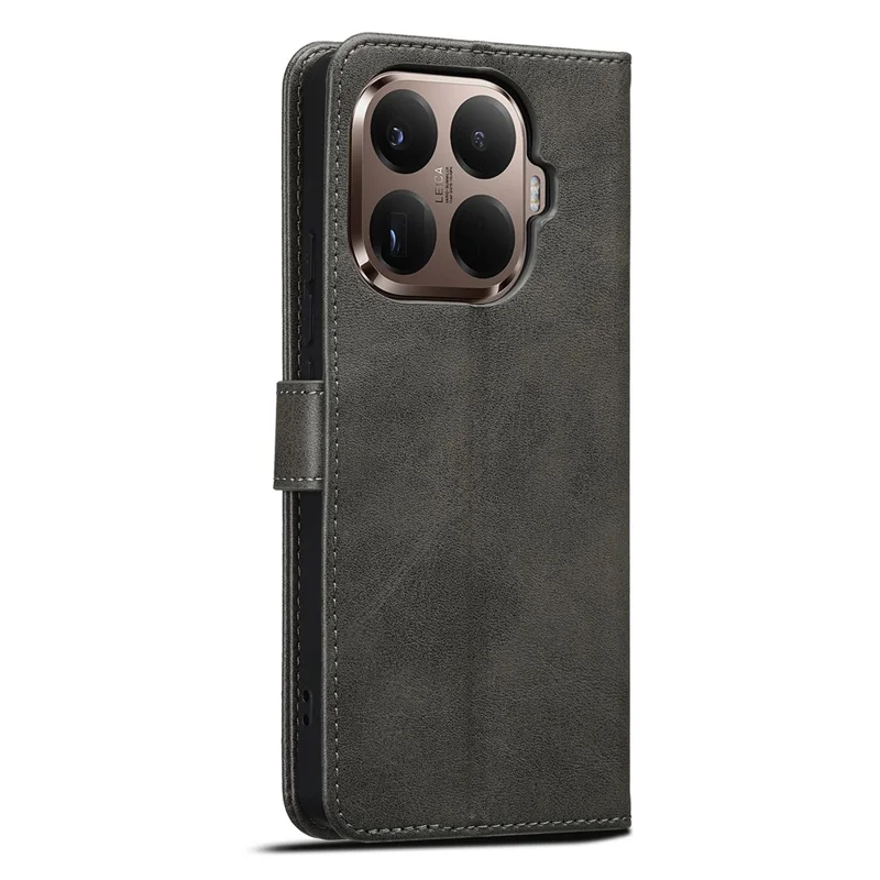 Funda LC.IMEEKE para Xiaomi 15T Pro, Textura de Cuero de Ternero, Soporte de Cartera, Cubierta de Teléfono - Gris