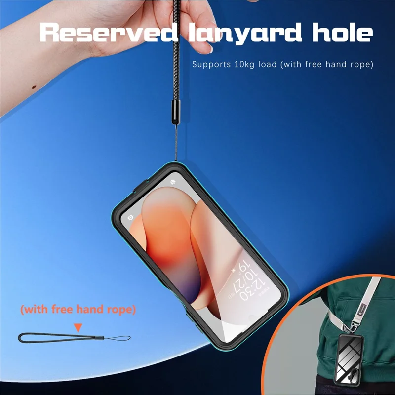 REDPEPPER For Samsung Galaxy A17 5G / A17 4G Case IP68 Waterproof PC + TPU Phone Cover - Blue