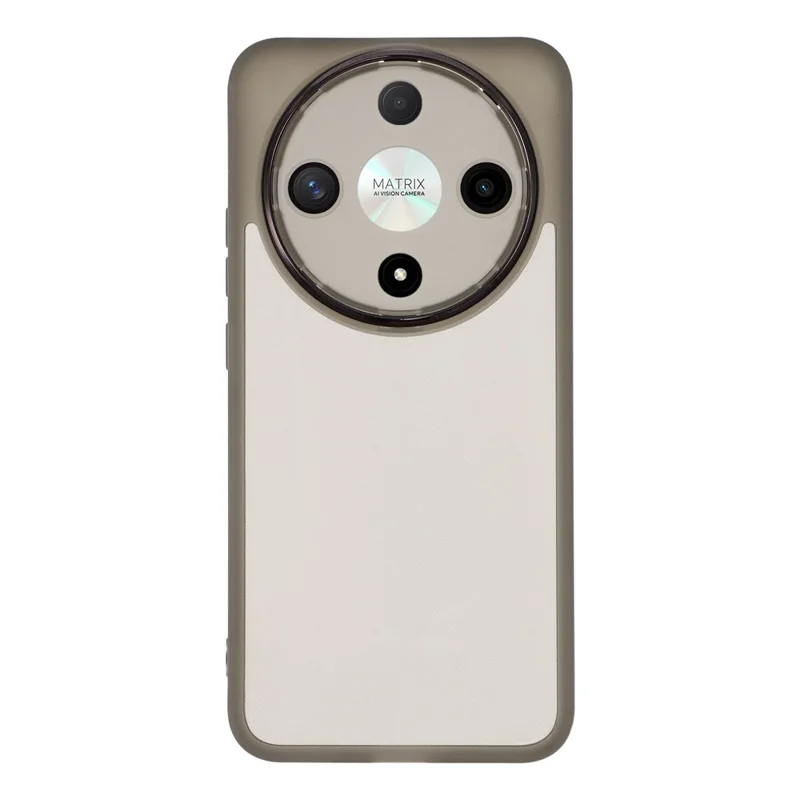 For Honor X9b 5G / X70 5G Case Electroplated Camera Frame TPU Phone Cover - Transparent Black