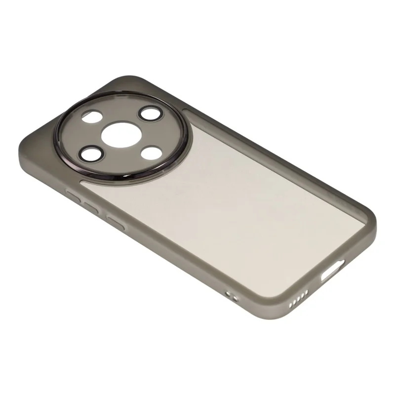 For Honor X9b 5G / X70 5G Case Electroplated Camera Frame TPU Phone Cover - Transparent Black