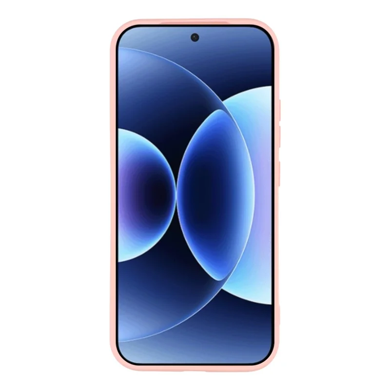 For Xiaomi 17 Case TPU Back Soft Anti-Scratch Fiber Lining Phone Cover - Pink