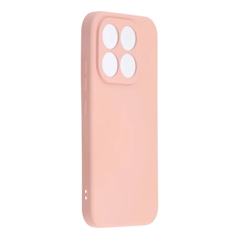 For Xiaomi 17 Case TPU Back Soft Anti-Scratch Fiber Lining Phone Cover - Pink