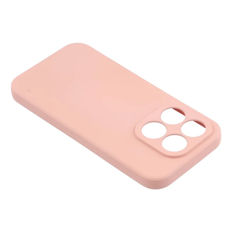 For Xiaomi 17 Case TPU Back Soft Anti-Scratch Fiber Lining Phone Cover - Pink