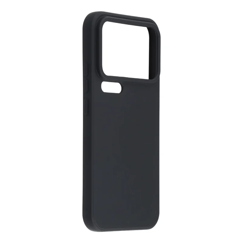 For Xiaomi 17 Pro Case TPU Back Soft Anti-Scratch Fiber Lining Phone Cover - Black