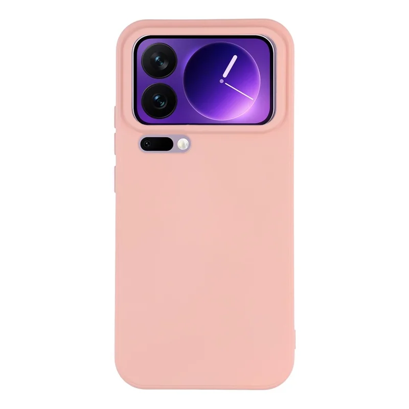 For Xiaomi 17 Pro Max Case TPU Back Soft Anti-Scratch Fiber Lining Phone Cover - Pink