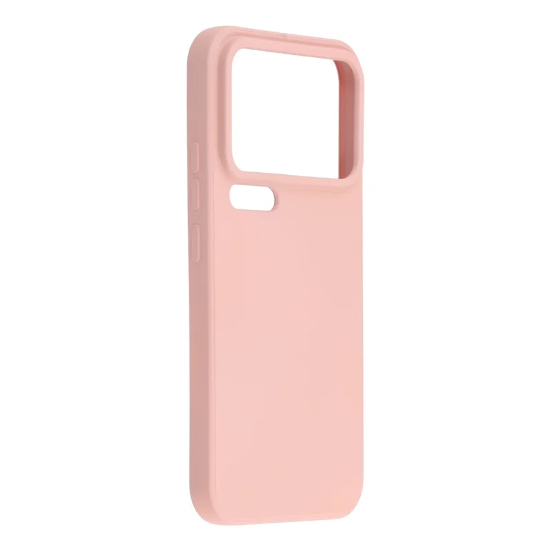For Xiaomi 17 Pro Max Case TPU Back Soft Anti-Scratch Fiber Lining Phone Cover - Pink
