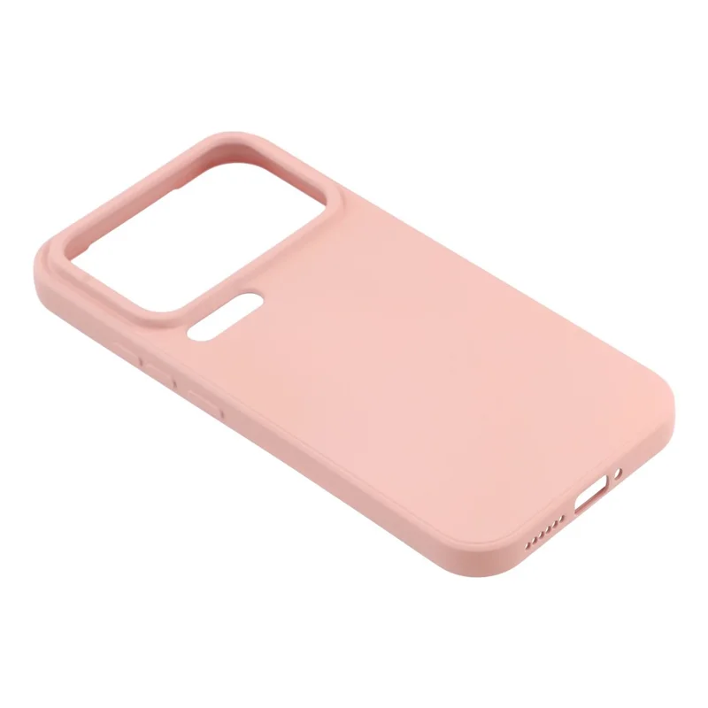 For Xiaomi 17 Pro Max Case TPU Back Soft Anti-Scratch Fiber Lining Phone Cover - Pink