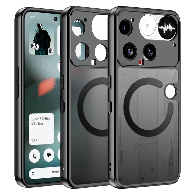 For Nothing Phone (3) 5G Case Translucent Matte PC + TPU Phone Cover Magnetic Case