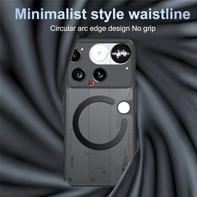 For Nothing Phone (3) 5G Case Translucent Matte PC + TPU Phone Cover Magnetic Case