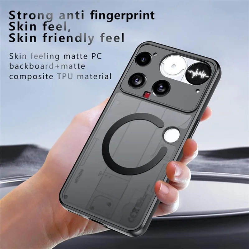 For Nothing Phone (3) 5G Case Translucent Matte PC + TPU Phone Cover Magnetic Case