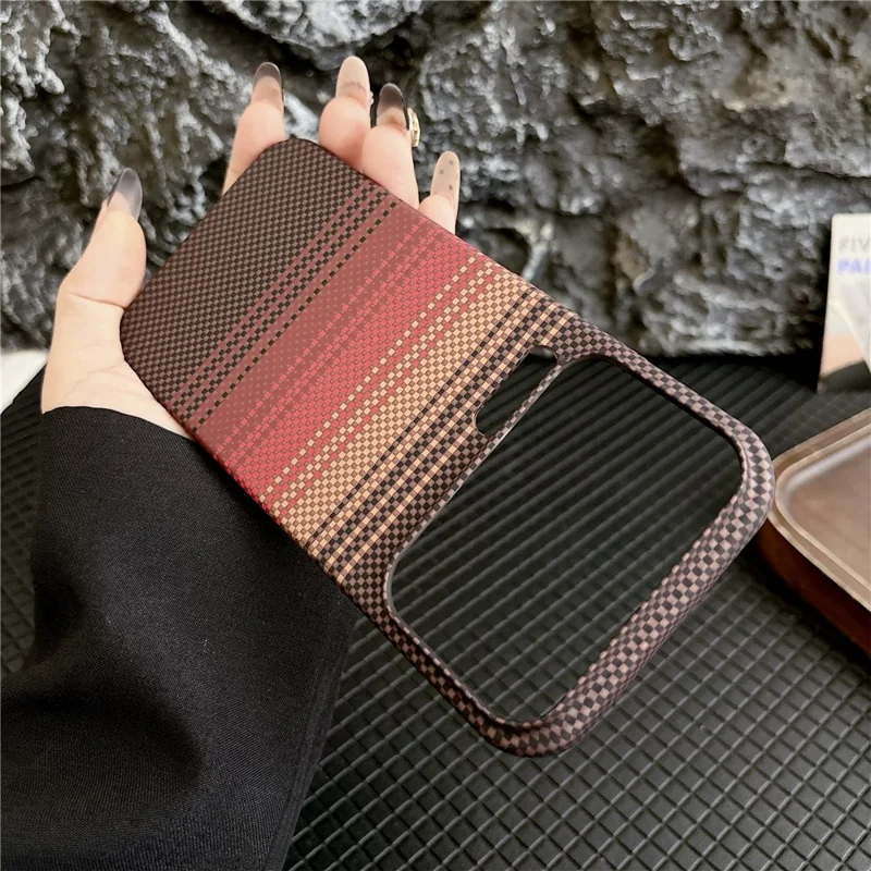 For Xiaomi 17 Pro Case Carbon Fiber Texture PC + TPU Phone Cover Magnetic Case - Sunset