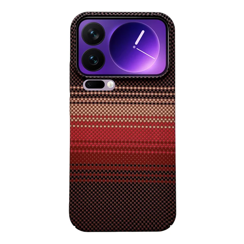 For Xiaomi 17 Pro Max Case Carbon Fiber Texture PC + TPU Phone Cover Magnetic Case - Sunset